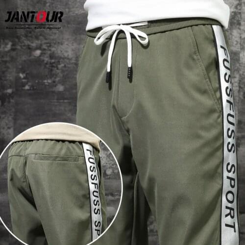 Spring Autumn Men Casual 3 Colors Sweatpants Fashion Streetwear Mens Joggers Letter Print Pants Male Loose Harem Pants Brand