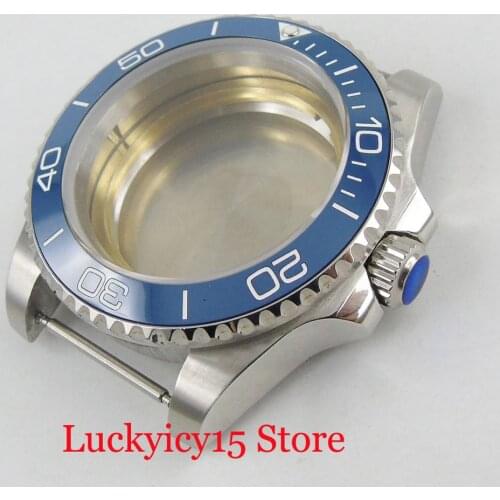 Stainless Steel 40mm Watch Case with Rotating Bezel Sapphire Glass Fit for MIYOTA Automatic Movement