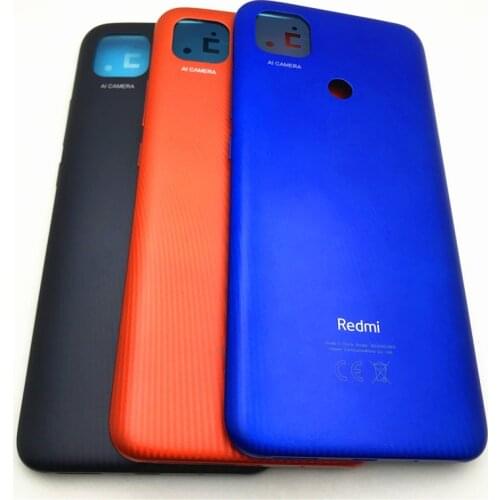 For Xiaomi Redmi 9C Back Battery Cover Rear Housing Door Case With side key Replacement Parts