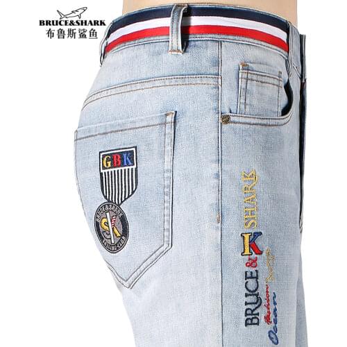 New Winter Men Jeans Thicken Cotton Fashion Casual Top Embroidery Stretch Straight Leg Loose Soften Mens Jeans мужские джин