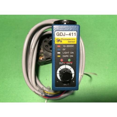 Shanghai Yatai Instrument GDJ-411BG Blue Green Photoelectric Color Mark Sensor GDJ-411 Spot Free Shipping