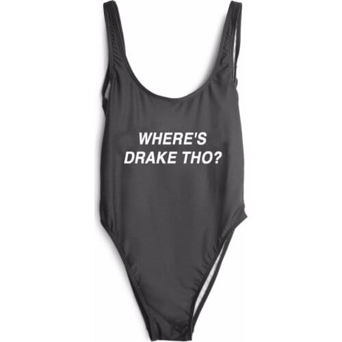 WHERES DRAKE THO? OPEN low back bodysuit one piece SUITS bodysuit bathing suit beachwear women sexy swimwear Jumpsuits Rompers