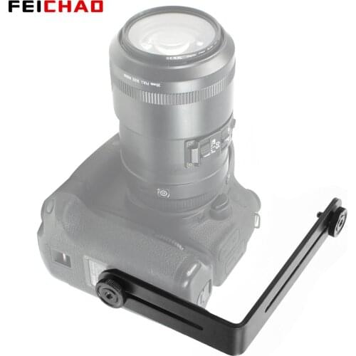 Alloy Single L 1/4" Screw Shaped Photo Studio Light Bracket Tripod Camera LED Flash Holder for Canon For Nikon SLR Camera LED