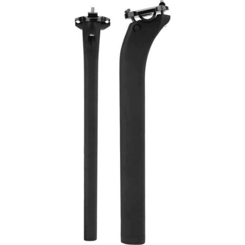 Bicycle Seatpost 340mm Bike Carbon Fiber Seatpost 0/25 degree Saddle Pole Seat Post Tube Bicycle Saddle Support Pole