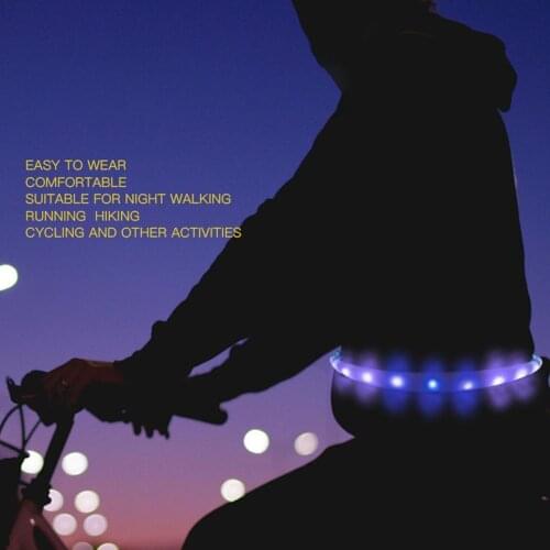 Illuminated Belt Night Running Cycling Sports Equipment Safety Warning Luminous Belt for Children and Adults