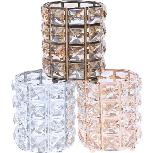 2020 12X10cm Storage Box pen holder school accessories Makeup Brush Case Tube Eyebrow Pencil Organizer Bead Crystal