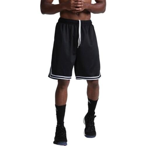 Thin Male Basketball Stripe Training Casual Shorts Running Sport Shorts Men Gym Fitness Bodybuilding Short Pants Summer
