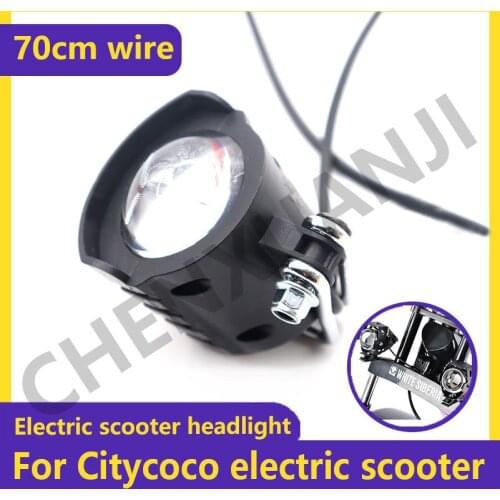 High Quality Scooter headlights for Citycoco Electric Bicycle Scooter Led Lights Spotlight Fog Driving Lamp High Low Beam Strobe