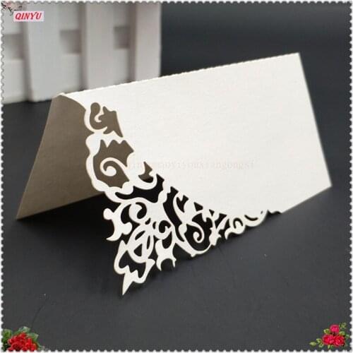 100pcs/lot Place Name Card / Seats Card Place Holder Wedding/Birthday Party Accessories Decoration 5ZSH870