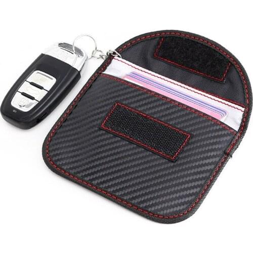 2020 Universal Key Case Carbon Fiber Anti-theft Car Shielding Remote Control Key Case for Audi and For Bmw Car Accessories