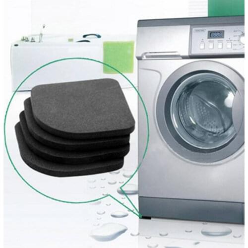 4pcs Washing Machine Anti-Vibration Pad Mat Non-Slip Shock Pads Mats Refrigerator Kitchen Bathroom Mat Furniture Accessories