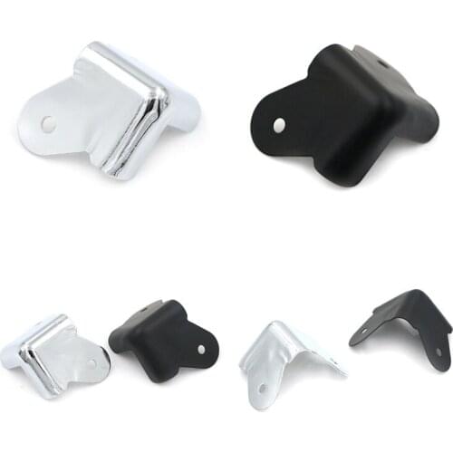 1 Set Iron Corner Protectors For Speaker Cabinet Guitar Amplifier Part Wood Box Cabinet Decorative Feet Leg Corner Brackets 8PCS