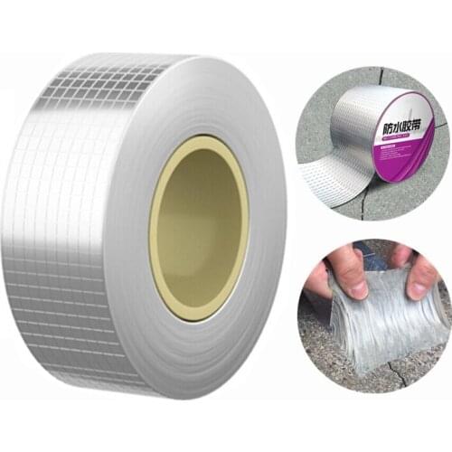 Aluminum Foil Thicken Butyl Tape High Temperature Resistance Waterproof Tape Wall Crack Roof Duct Repair Adhesive Tape 5-20cm