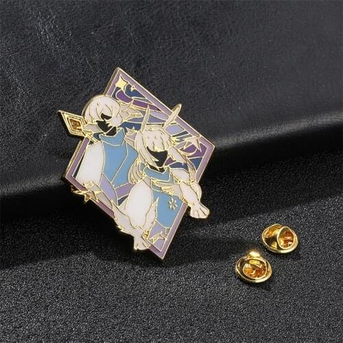 Anime Sky Children Of Light Guangyu Mushroom White Bird Metal Badge Brooch Cosplay Collection Medal Souvenir Toy Gifts Jewelry