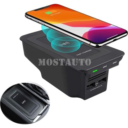 For Volvo S60 V60 S90 V90 XC60 XC90 Wireless Car Charger Phone Fast Charging Pad 2018-2021