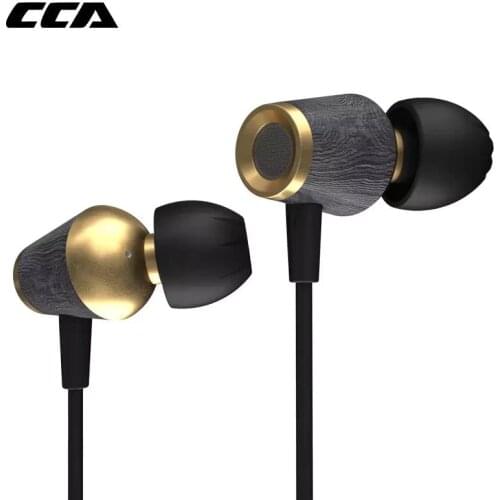 CCA CST Wooden In-Ear Earphone Metal bass Earphones Sports Dynamic headset Wood Heavy earpiece for Zsn Pro ZSX ASX ZAX C12 C10