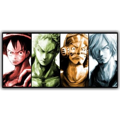 One Piece Poster Popular Classic Japanese Anime Home Decor Silk Poster Picture Print Wall Decor 30x62cm 50x104cm 60x125cm