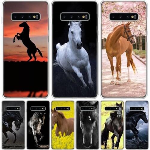 Galloping Horse Cover Phone Case For Samsung Galaxy S10 S20 Ultra Note 10 9 8 S9 S8 J4 J6 J8 + Lite Plus Pro S7 Coque