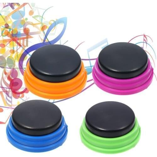 Recordable Talking Button Voice Recording Sound Button for Kids Interactive Toy Answering Buttons