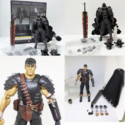 Berserk Guts Action Figure Figma 410 359 Black Swordman Collectible Model Toy