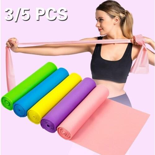 Yoga Tape Stretching Rubber Breast Foot Expander Band Pilates Fitness Elastic Band Sport Training Resistance Belt Gymnastics Gum