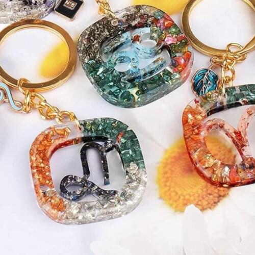 Keychain Mold Constellation Pendant Silicone Mold Astrology Diy Epoxy Casting Mold Jewelry Necklace Pendant Making Mold