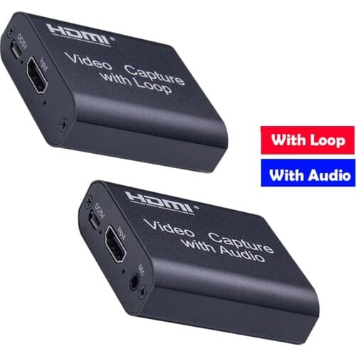 1080P 4K HD Video Capture Card HDMI-compatible to USB 2.0 Video Capture Board Game Record Live Streaming Broadcast TV Local Loop