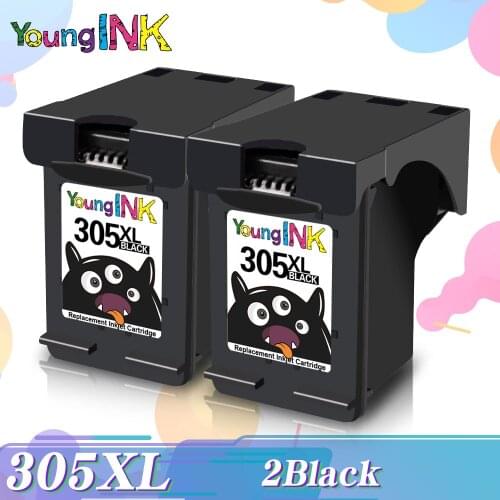 YOUNGINK Remanufactured Ink Cartridge For HP305 XL Compatible with For HP 305 DeskJet Plus Series 4100 4110 4120 4121Printer