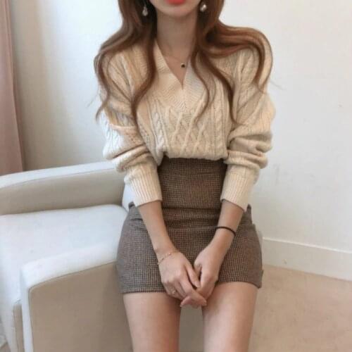 Женские пуловеры с V-образным вырезом LOSTOUSES China At AliExpress