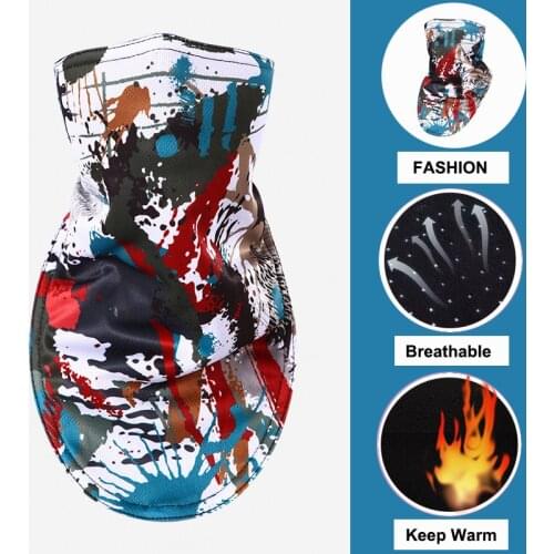 New Outdoor Ski Bib Snowboard Winter Warmer Motorcycle Bike Sport Headscarf Pirates 3D Printed Triangular Scarf Skiing