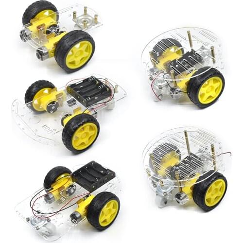 New Motor Smart Robot Car Chassis Kit Speed Encoder Battery Box 2WD For Arduino