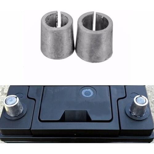 Pair Car Battery Terminal Converters Post Adaptors Sleeves Set Battery Post Adapters Sleeves 1 x NEG & 1 x POS