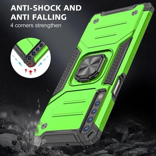 Drop resistance Rugged Case For LG Stylo 7 Armor Fall resistant impact Shock proof Shield Car Magnetic Cover