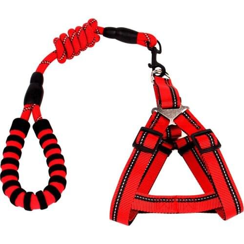 Adjustable Nylon Rope Dog Leash Pet Supplies Goods for Pets Harness Chihuahua Tactical דברים של כלבים Dogs Neck Belt