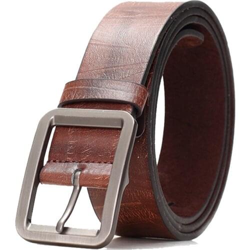 New Faux Leather Belt for Women Fashion Waist Strap Metal Square Pin Vintage Women Belts for Jeans Dress Designer Female Belt
