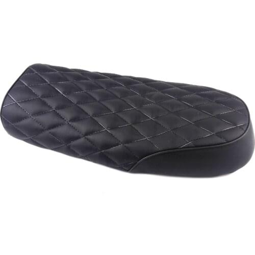 SAFFEN Black Universal Cafe Racer Seat Flat Brat Diamond Seat Vintage Saddle for Yamaha SR400 SR Honda CB KAWASAKI KZ Suzuki GS