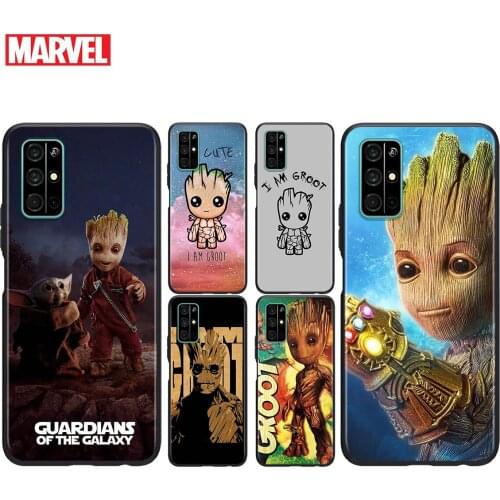 Silicone Cover Marvel I am Groot For Honor V30 View 20 V20 30i 30S 30 20S 20E 20i 20 Lite Pro Plus Phone Case