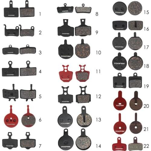 TOOPRE 2pcs MTB Mountain Bike Brake Pads for Shimano M445 355 395 Bicycle Parts Cycling Resin Organic Disc Road Brake Pads