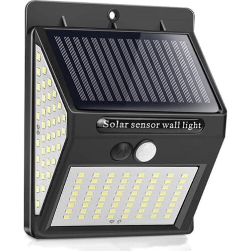 20-144 LED Solar Light Outdoor Solar Lamp with Motion Sensor Solar Powered Sunlight Spotlights for Garden Decor