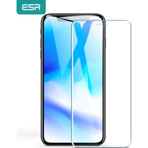 ESR Tempered Glass for iPhone X XS XR XS Max 3X Stronger Screen Tough Protector Glass Film for iPhone XS XR XS Max Glass Cover