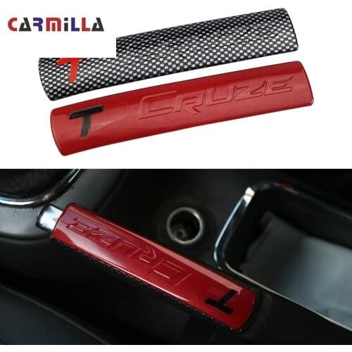 Carmilla Car Interior Handbrake Protection Trim Hand Brake Decoration Sticker for Chevrolet Cruze Sedan Hatchback 2009-2015