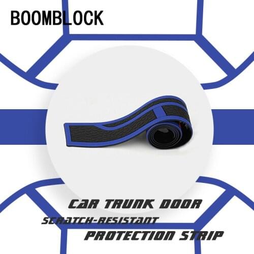 BOOMBLOCK Car Trunk Bumper Cover Rubber Protect Sticker For BMW e90 e60 e39 e46 f10 F30 VW Golf 7 Passat b6 Peugeot 206 Audi a3