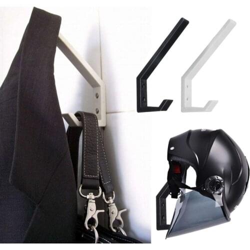 1/2Pcs Stainless Steel Hook ABS Motorcycle Helmet Holder Hook Jacket Hanger Home Multipurpose Wall Mount Rack For Cabinet Door