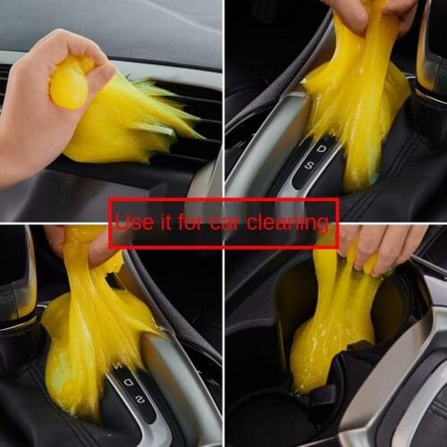 2PCS Car Cleaning Gel Air Vent Outlet Cleaning Dashboard Laptop Magic Cleaning Tool Mud Remover Car Gap Dust Dirt 1pcs
