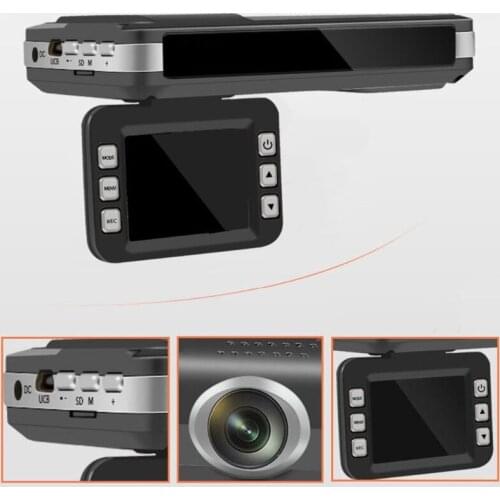 2 in 1 Car DVR HD- Parking Monitor Motion Detection G-Sensor Dash Cam Video Recorder with Night Vision Function
