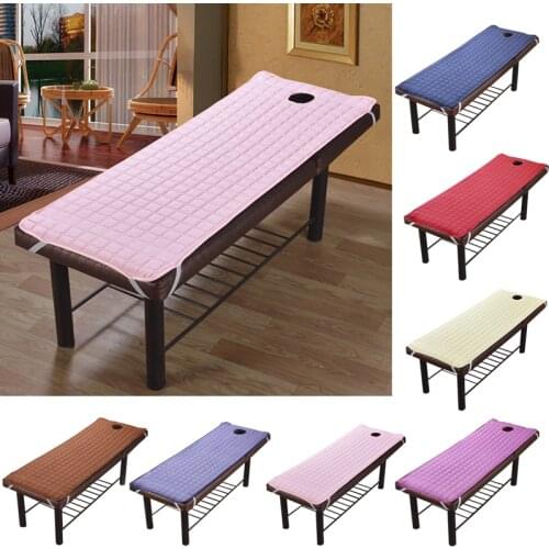 2021 Soft Beauty Massage Table Bed Sheet Elastic SPA Treatment Cover For Relaxation Forepart Hole Bedding Article Salon Couch