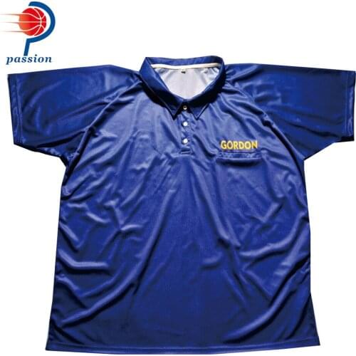 25 USD Each Holiday Big Sale Custom Sublimation Printed Royal Blue Dart Polo-Shirts