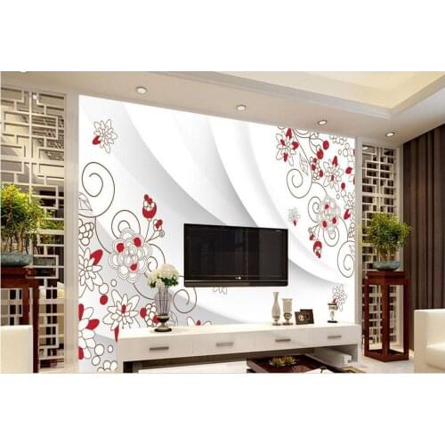 3d wallpaper custom 3d murals wallpaper for walls 3 d European small pure and fresh and hand-painted TV setting wall home decor