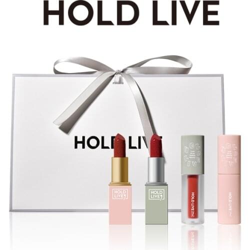 4PCS/SET Hold live Girls' Party Lip Glaze lipstick combination Suit for Christmas gift long lasting matte lipstick pencil BN209