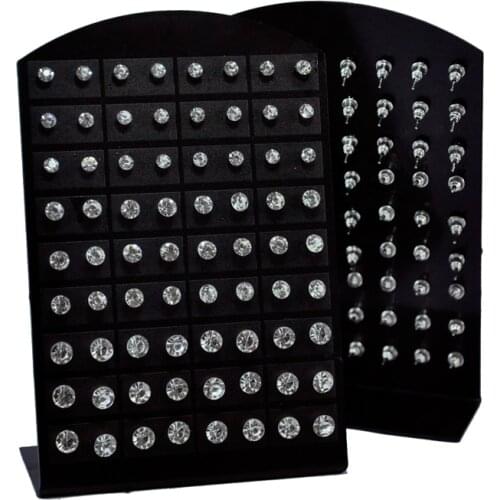 720Pcs/10 Sets Hot Sale Resin Pattern Stainless Steel Stud Earrings For Women Men Jewelry Bulk Sets RL083